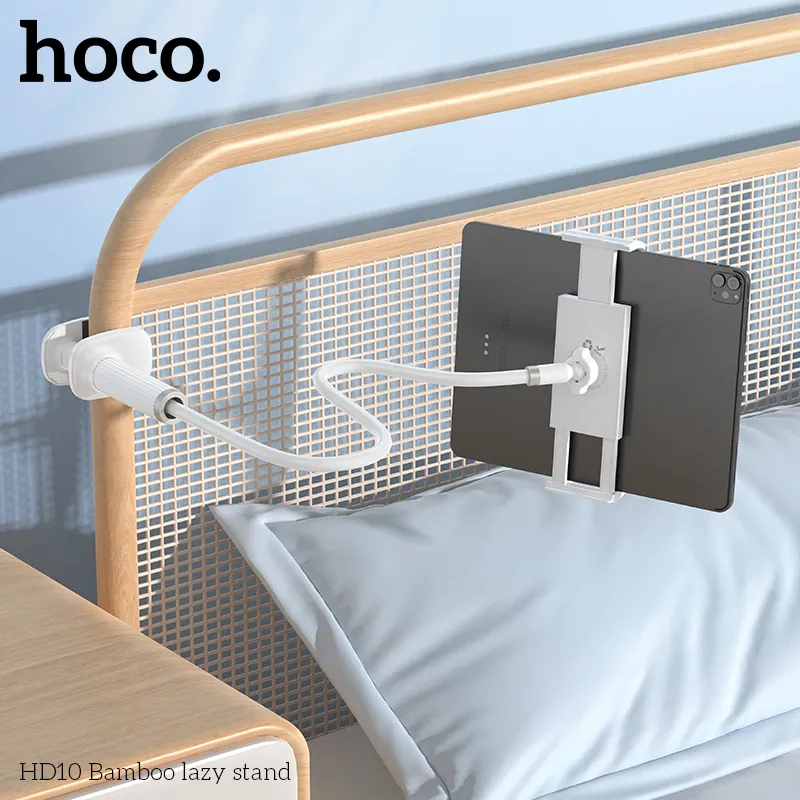 Tính năng chi tiết Giá đỡ Hoco HD10 Bamboo Lazy gồm kẹp điều chỉnh, cấu trúc hợp kim nhôm