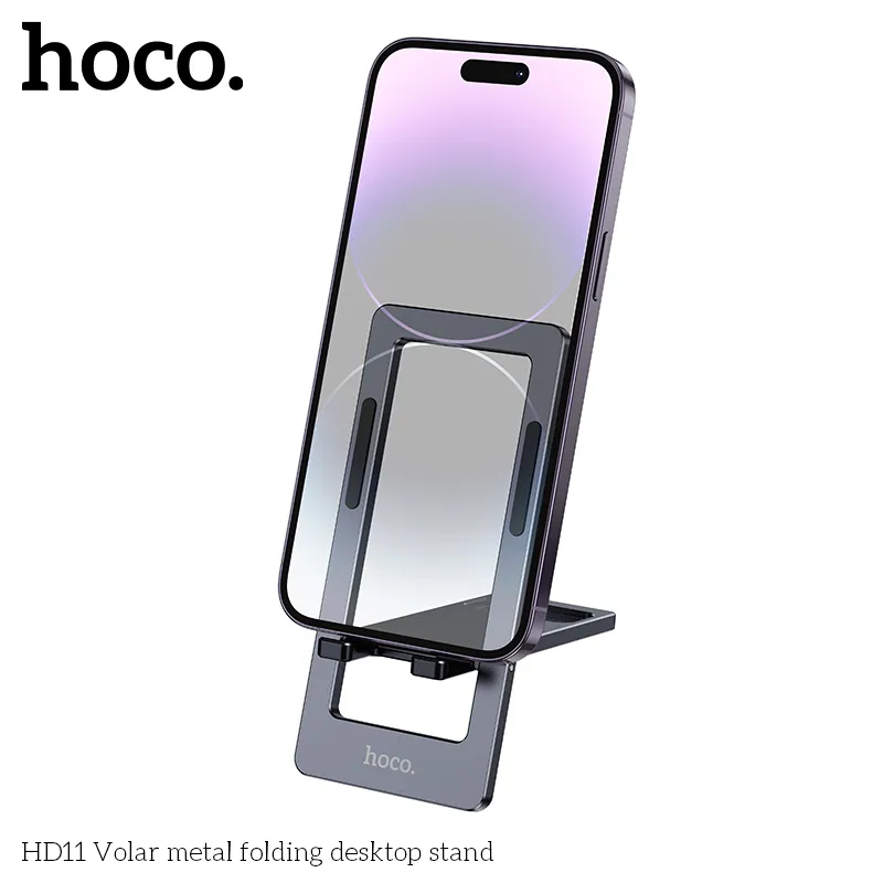Giá Đỡ Hoco HD11 Volar kim loại gập để bàn thiết kế chắc chắn, tiện lợi cho điện thoại 4,5-7 inch