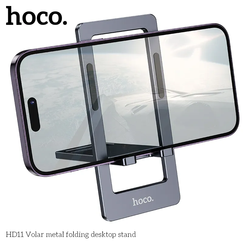 Giá Đỡ Hoco HD11 Volar kim loại gập để bàn thiết kế hợp kim nhôm sang trọng, bền bỉ