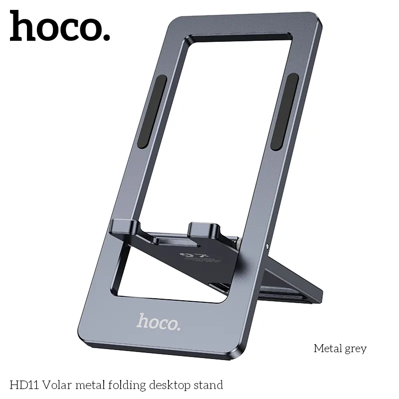 Giá Đỡ Hoco HD11 Volar kim loại gập để bàn trải nghiệm sử dụng dễ dàng, tiện lợi mọi nơi