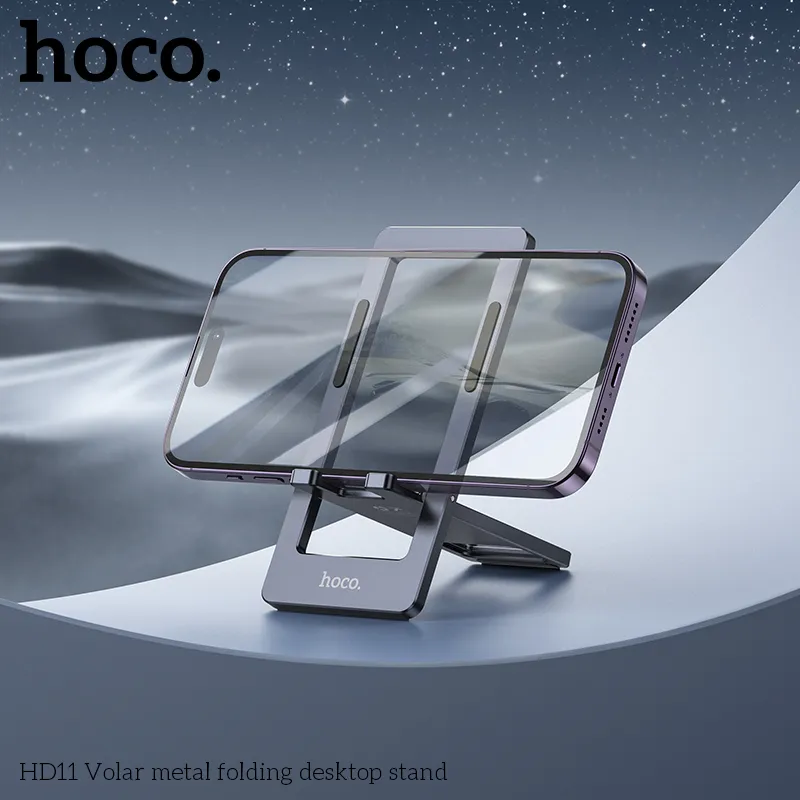 Giá Đỡ Hoco HD11 Volar kim loại gập để bàn tính năng chi tiết chống trượt bằng Silicone