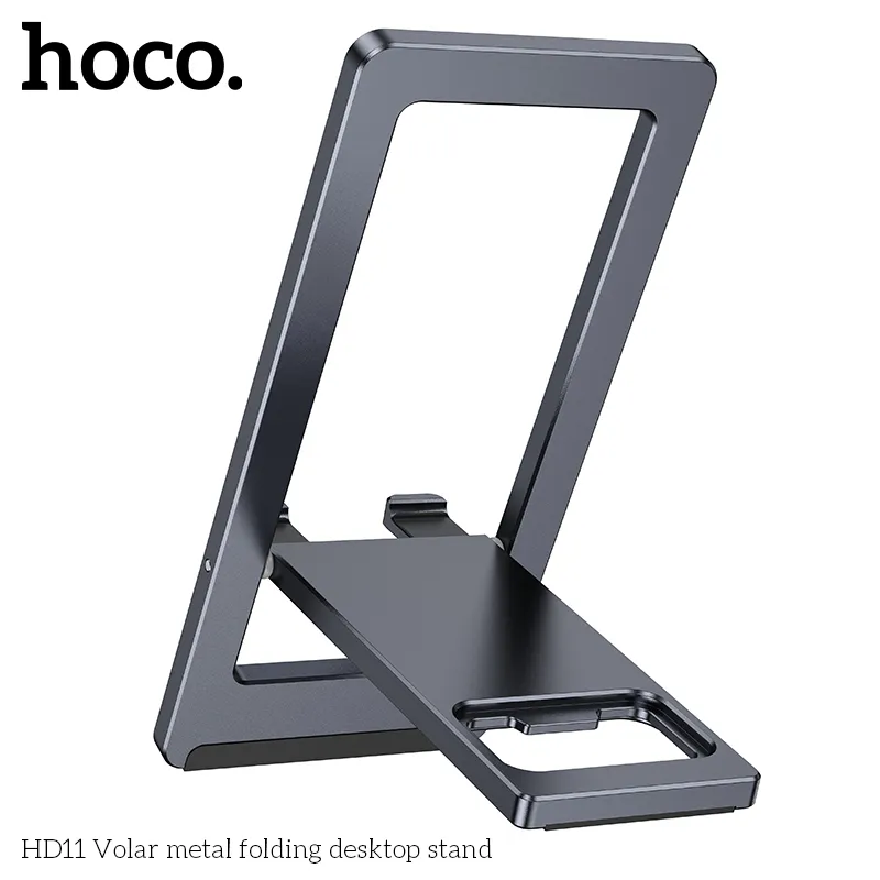 Giá Đỡ Hoco HD11 Volar kim loại gập để bàn đóng gói gọn nhẹ, an toàn, đầy đủ phụ kiện