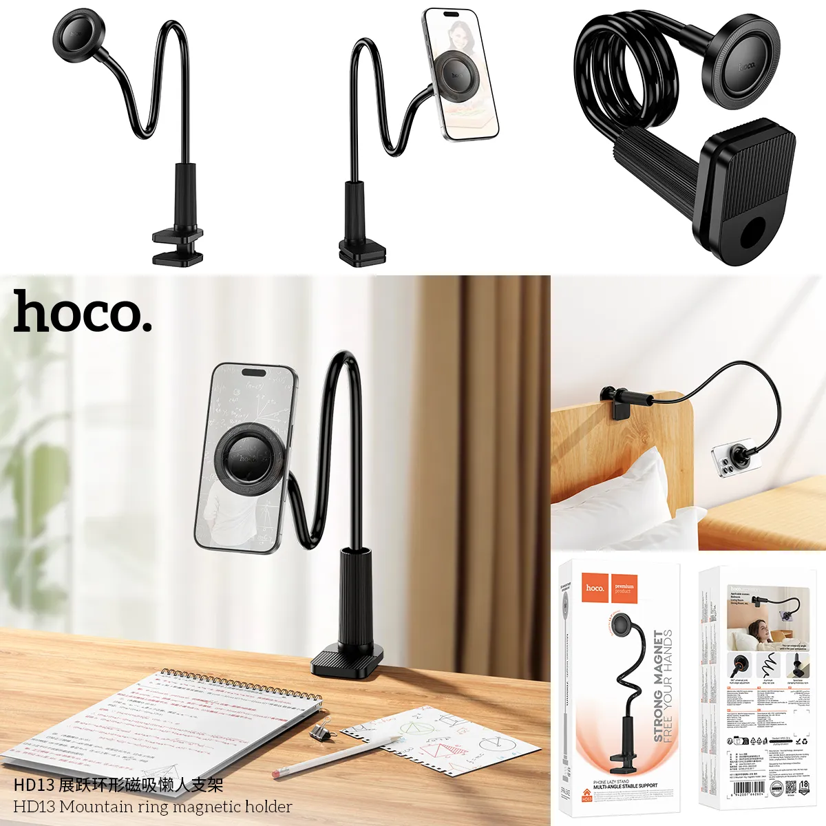 Giá đỡ Hoco HD13 Mountain Ring thiết kế chắc chắn cao cấp dễ dàng sử dụng cho điện thoại di động