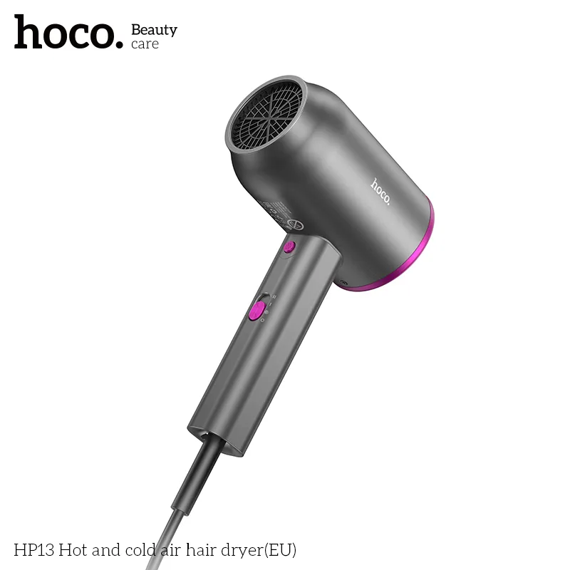Máy Sấy Tóc Nóng Lạnh Hoco HP13 trải nghiệm gió nóng lạnh tiện lợi