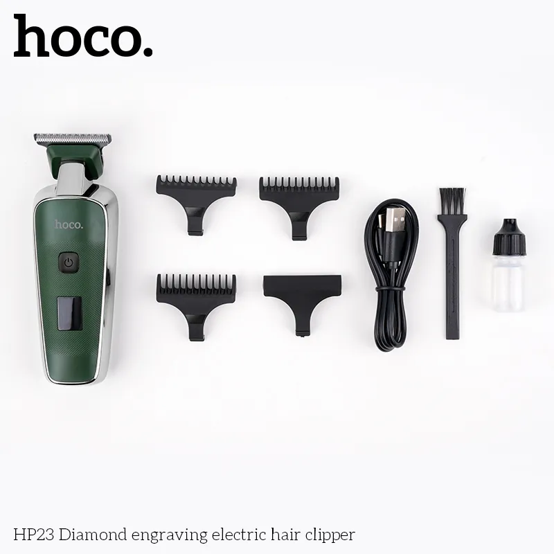 Đóng gói tiện lợi đầy đủ phụ kiện gồm lược giới hạn, dầu bôi trơn, chổi vệ sinh, cáp sạc