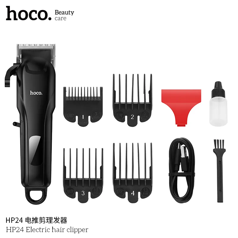 Tông đơ Hoco HP24 công năng đa dạng, cắt tóc nhanh, lưỡi cắt sắc bén và an toàn