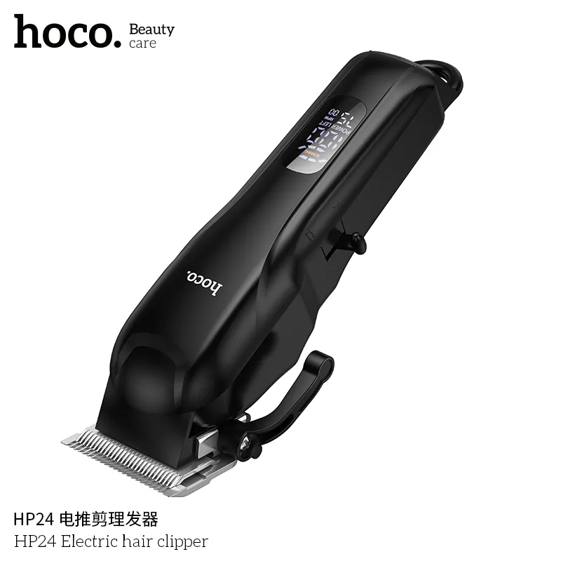 Đóng gói sản phẩm Hoco HP24 bao gồm vỏ bảo vệ, cáp USB, bàn chải, 4 lược giới hạn tiện lợi