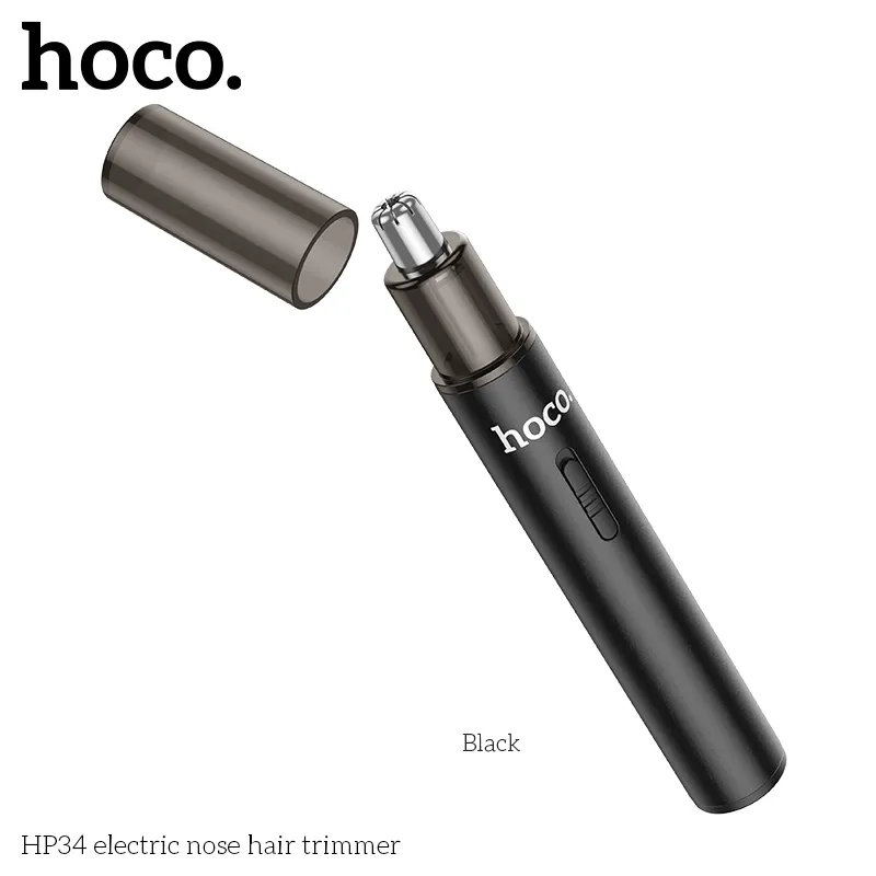 Thiết kế máy tỉa lông mũi Hoco HP34 bằng hợp kim nhôm và ABS siêu bền