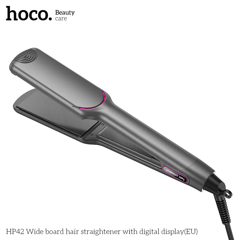 Máy Duỗi Tóc Bản To Hoco HP42 công suất lớn, nhiệt độ điều chỉnh 120-220°C ổn định