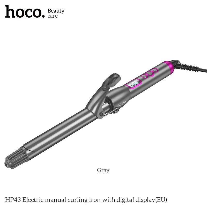 Máy uốn tóc điện Hoco HP43 thiết kế hiện đại, chất liệu PET bền bỉ