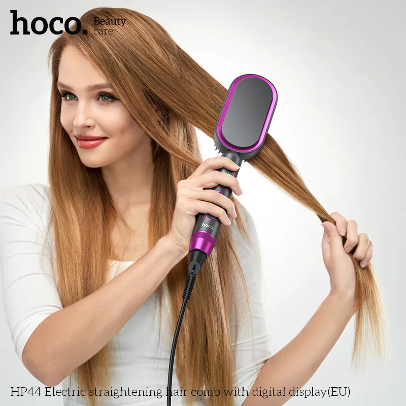 Lược Duỗi Tóc Điện Có Màn Hình Hoco HP44 với thiết kế hiện đại và tiện ích công nghệ cao