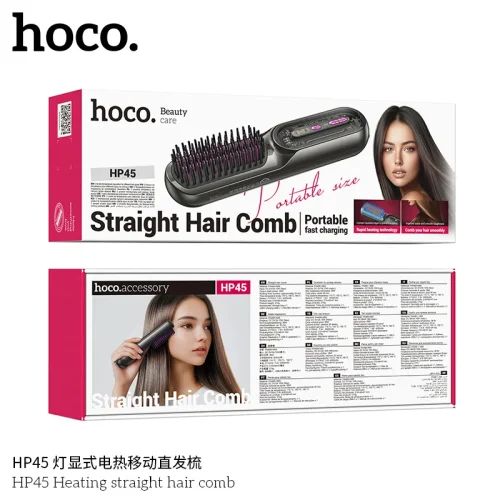 Lược Duỗi Tóc Điện Hoco HP45