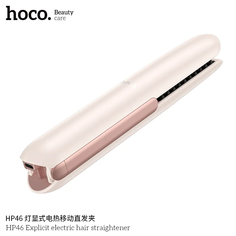 Máy Duỗi Tóc Điện Hoco HP46 với thiết kế nhỏ gọn dễ sử dụng