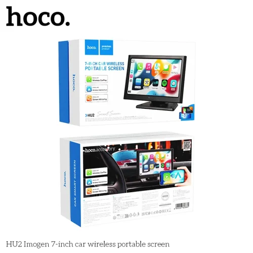 HU2 Màn hình di động 7 inch Imogen cho ô tô, không dây