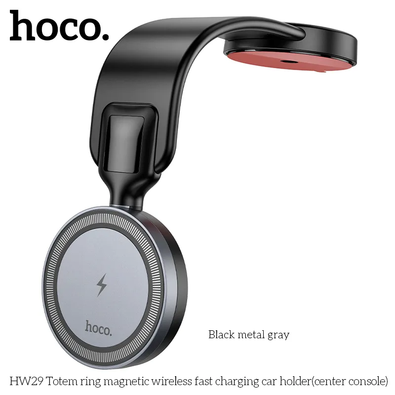 Giá đỡ ô tô sạc không dây Hoco HW29 Totem Ring thiết kế tiện lợi bền chắc