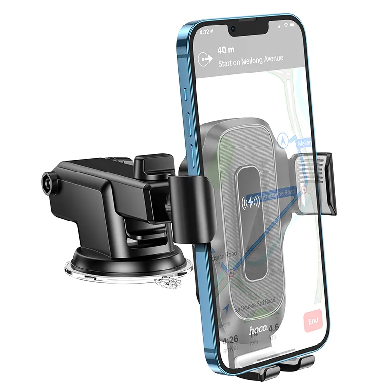 Giá Đỡ Ô Tô Sạc Không Dây Hoco HW3 hỗ trợ sạc nhanh đa năng, kẹp tự động an toàn