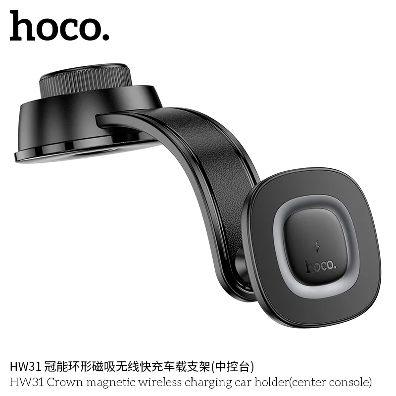 Hoco HW31 Crown mang lại trải nghiệm sạc và giữ điện thoại ổn định, dễ nhìn khi lái xe