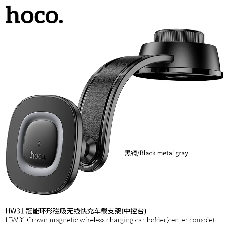Kích thước Hoco HW31 Crown 138x103x100mm, phù hợp điện thoại 4,5-7 inch, trọng lượng nhẹ 140g