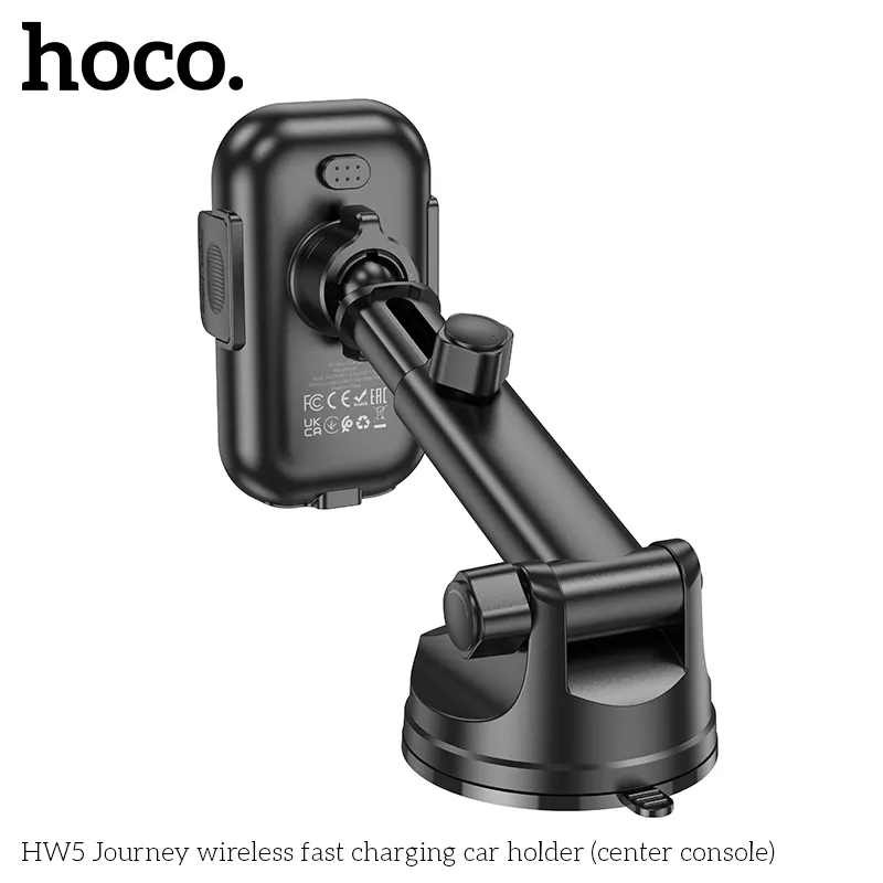 Giá Đỡ Sạc Không Dây Hoco HW5 Journey công năng sạc nhanh 15W cho điện thoại