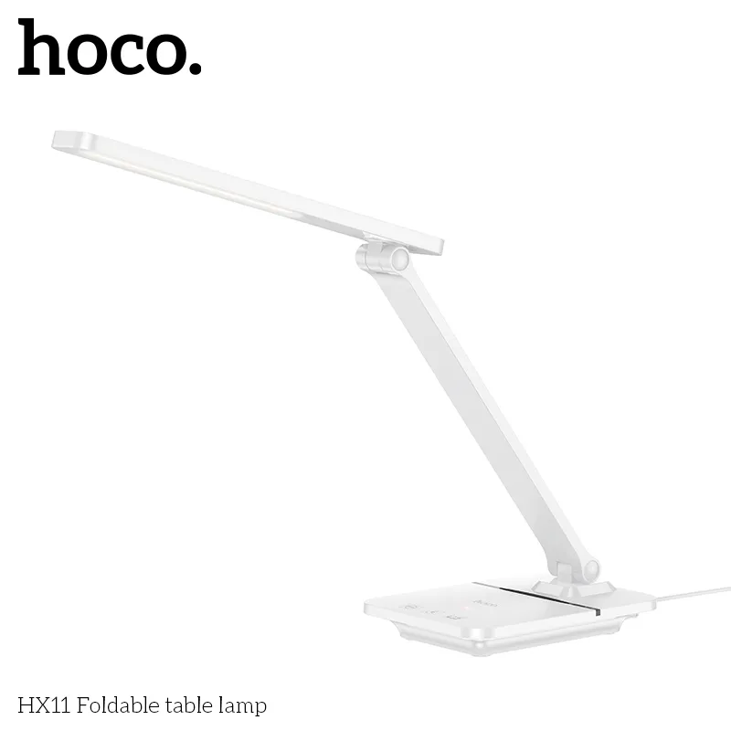 Tính năng đèn Hoco HX11 gấp gồm hẹn giờ, chế độ đọc, chỉ số hoàn màu cao Ra90