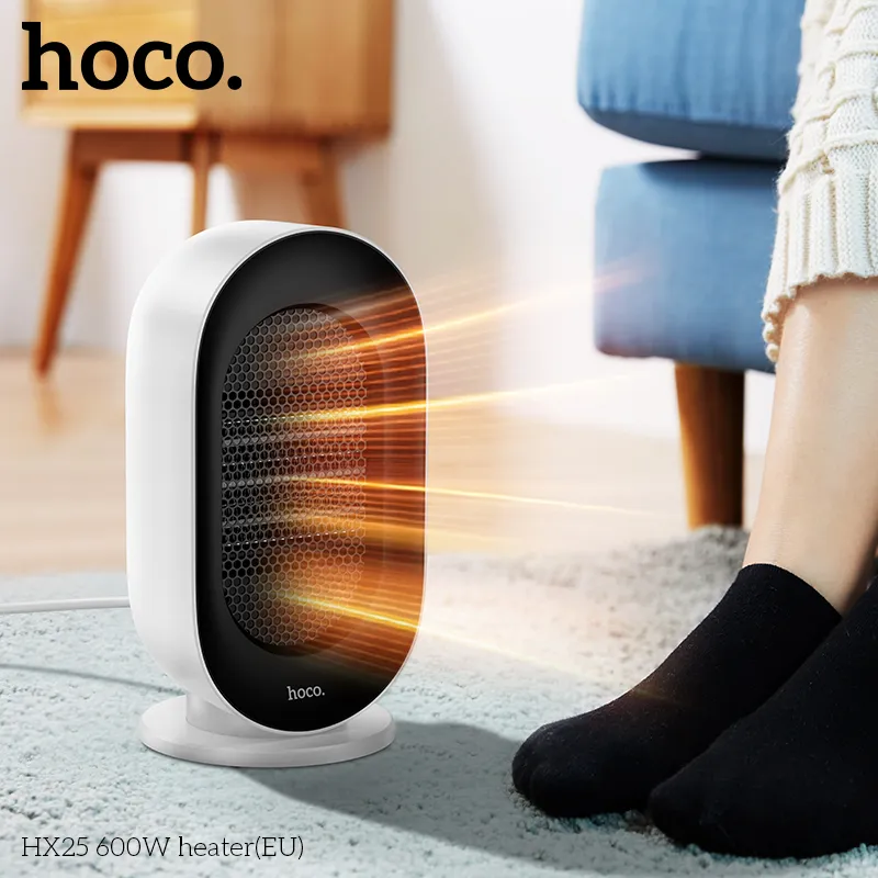 Máy Sưởi Hoco HX25 600W thiết kế nhỏ gọn hiện đại phù hợp mọi không gian