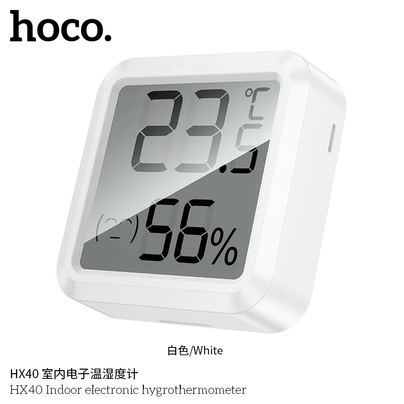 Tính năng chi tiết đo nhiệt độ và độ ẩm đồng thời trên màn hình LCD 45x45mm dễ lắp đặt