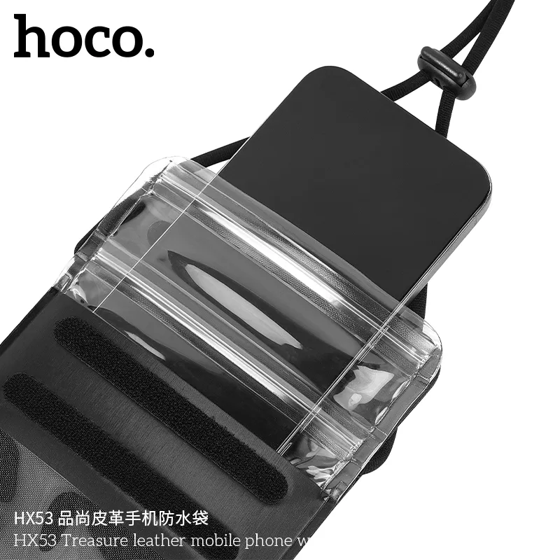 Công năng túi chống nước Hoco HX53 bảo vệ điện thoại chống nước tuyệt đối, chống bụi, va đập