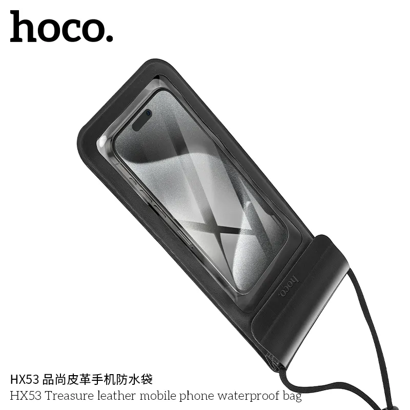 Đóng gói Túi Chống Nước Hoco HX53 gọn nhẹ, mẫu mã sang trọng thích hợp làm quà tặng