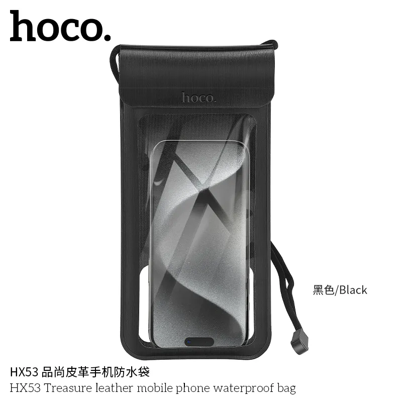 Kích thước túi chống nước HX53 240x120x15mm, trọng lượng nhẹ chỉ 50g dễ mang theo