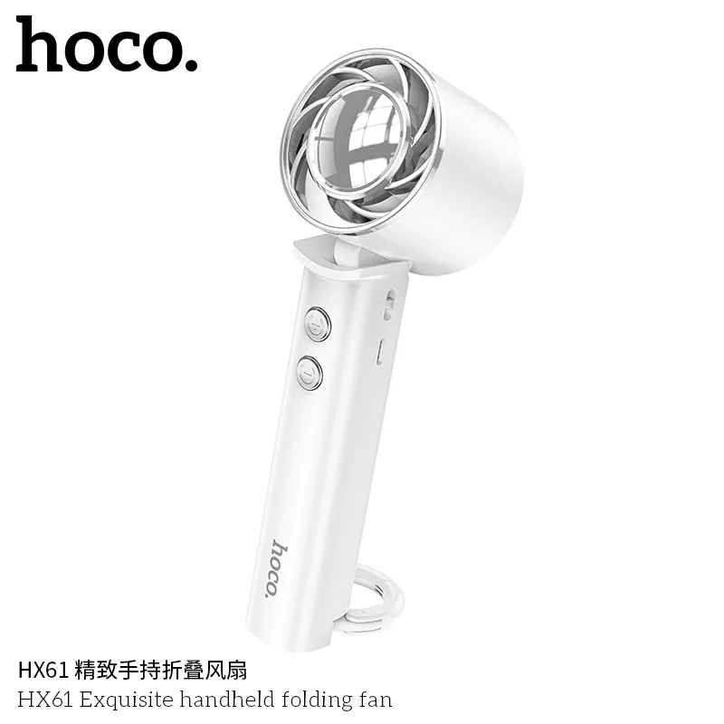 Quạt cầm tay Hoco HX61 tích hợp 3 chế độ gió mạnh mẽ