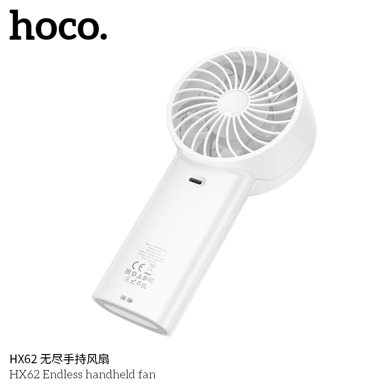 Tính năng quạt Hoco HX62 5 cấp độ gió màn hình kỹ thuật số