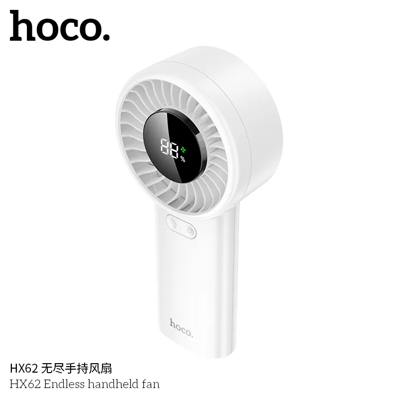 Kích thước quạt Hoco HX62 nhỏ gọn dễ mang theo