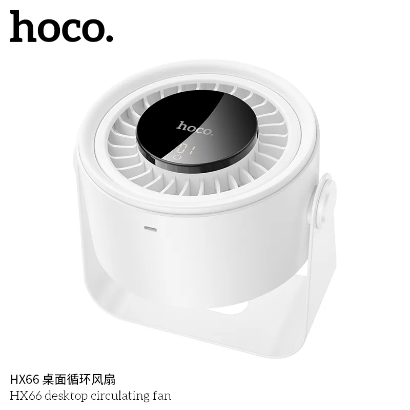 Quạt Hoco HX66 thiết kế hiện đại quạt để bàn tuần hoàn gió hiệu quả