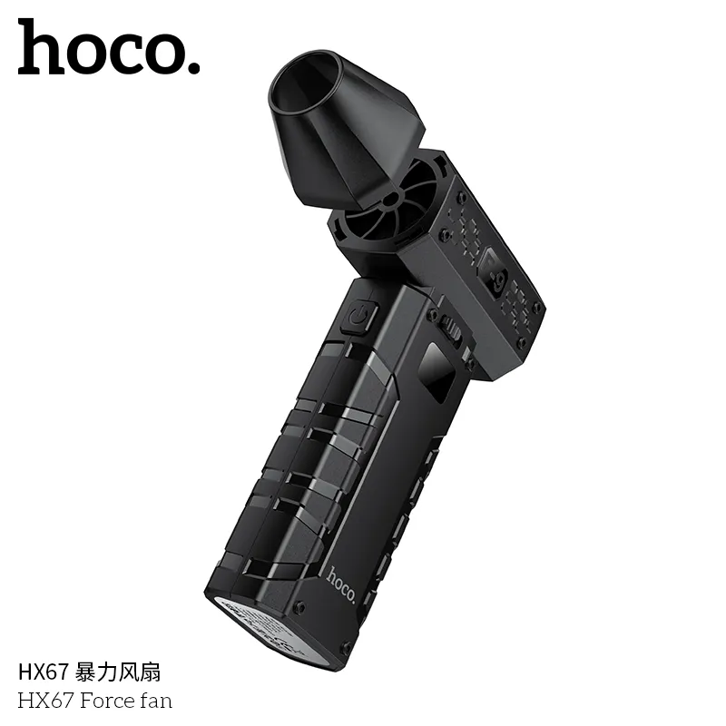 Quạt Hoco HX67 Force công suất mạnh mẽ luồng khí 80000 vòng/phút
