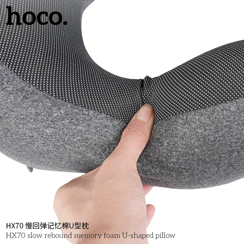Gối Hoco HX70 kiểu dáng chữ U ôm sát cổ giữ tư thế thoải mái