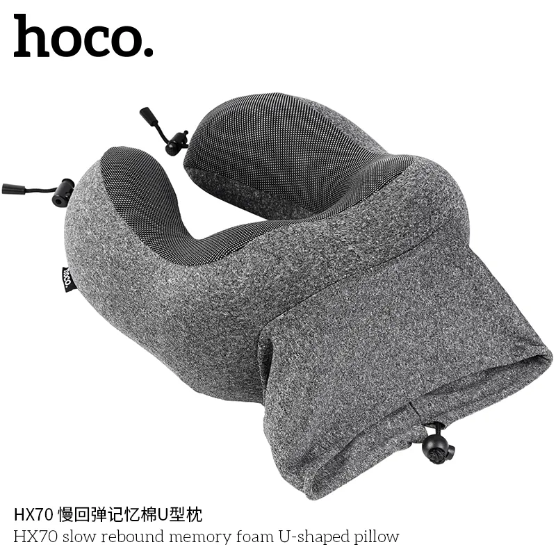 Gối Hoco HX70 đóng gói kèm túi đựng và khóa kéo tiện dụng