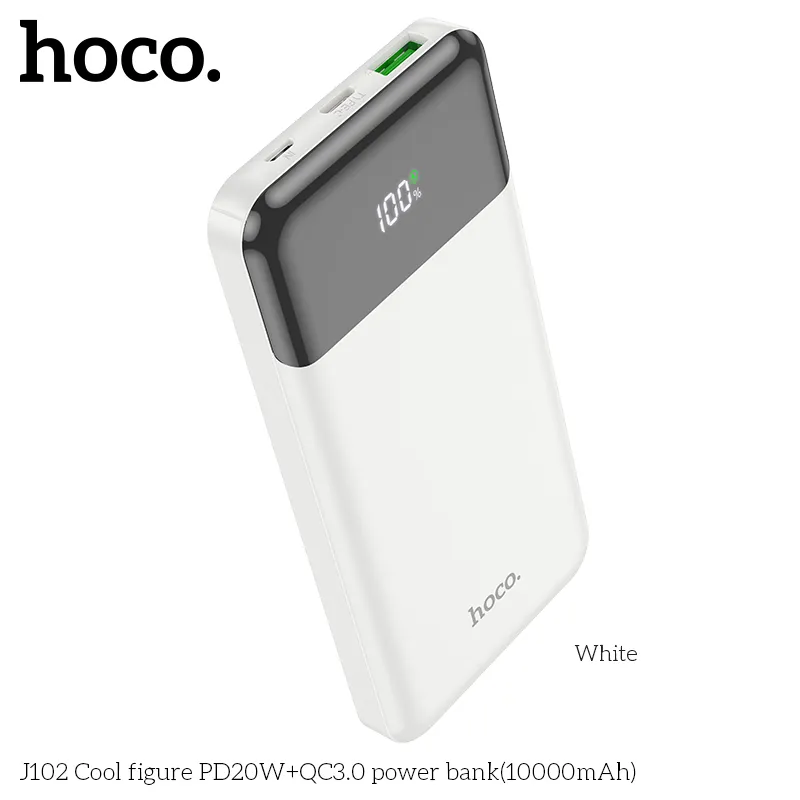Pin sạc dự phòng Hoco J102 với kiểu dáng nhỏ gọn sang trọng