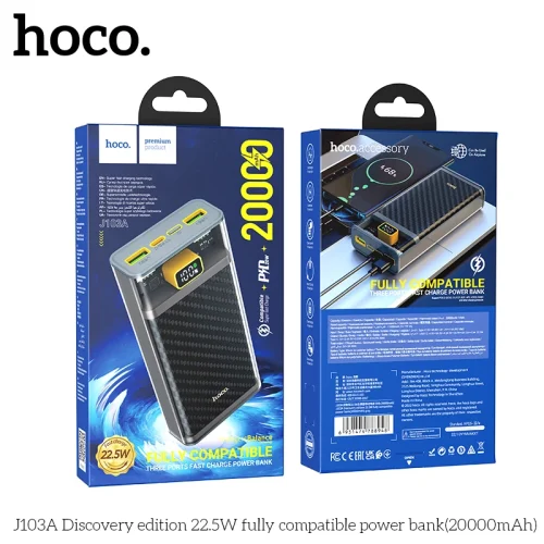 Pin Dự Phòng Hoco J103A Discovery Edition 22.5W tương thích đầy đủ 20000mAh