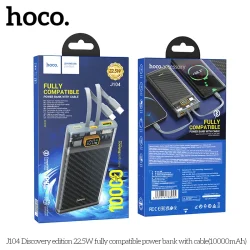 Pin Dự Phòng Hoco J104 Discovery Edition 22.5W tương thích đầy đủ kèm cáp 10000mAh