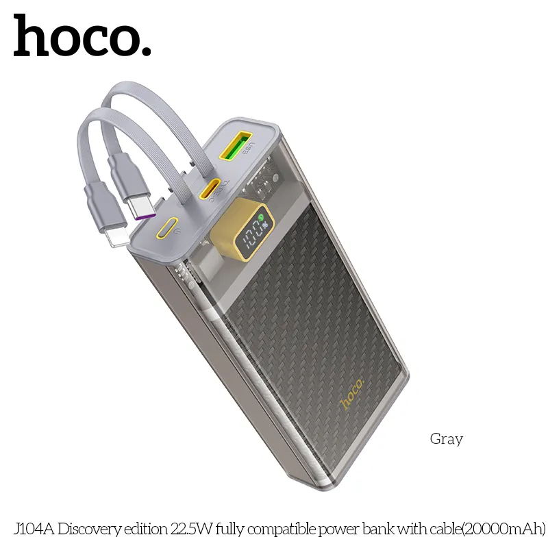 Pin Dự Phòng Hoco J104A Discovery Edition 22.5W năng lượng lớn 20000mAh