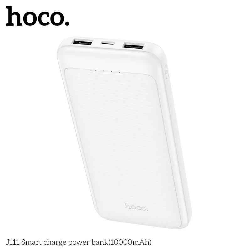 Pin Dự Phòng Hoco J111 Smart Charge 10000mAh với thiết kế hiện đại và dung lượng lớn