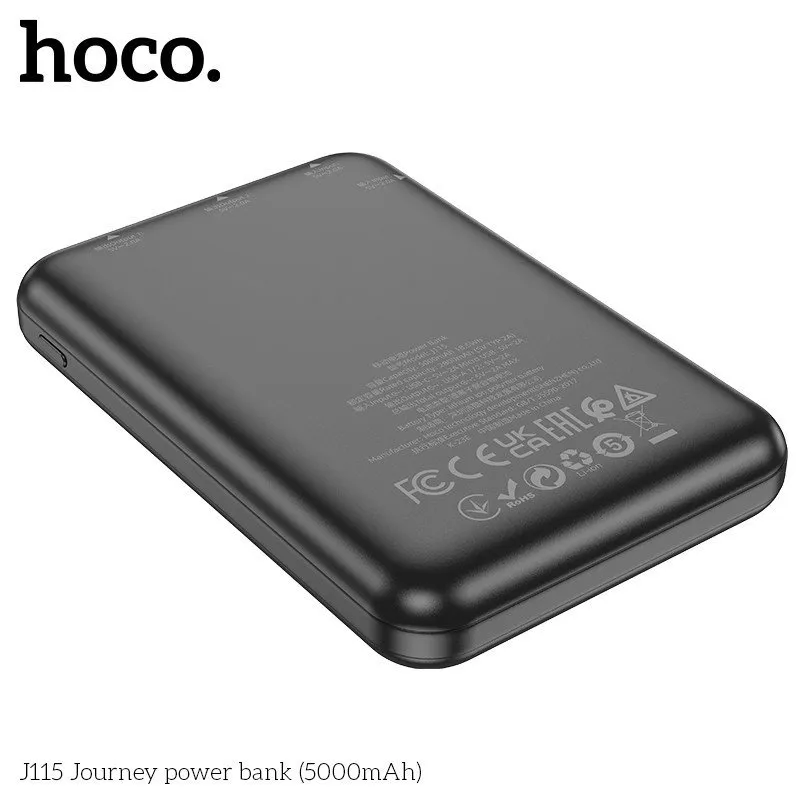 Tính năng chi tiết pin Hoco J115 sạc Type-C và USB 5V/2A