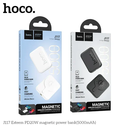 Pin Dự Phòng Hoco J117 Esteem PD20W nam châm 5000mAh