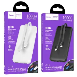 Pin Dự Phòng Hoco J118 Speed Energy kèm cáp 10000mAh