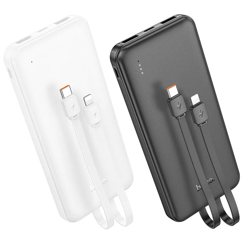 Pin Dự Phòng Hoco J118 Speed Energy kèm cáp 10000mAh với thiết kế hiện đại và tiện lợi
