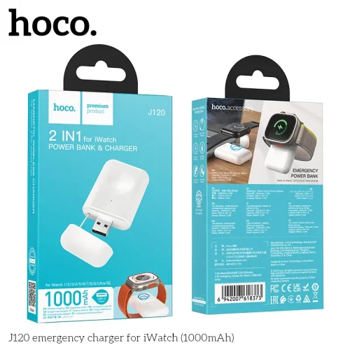 Pin Dự Phòng Hoco J120 Sạc khẩn cấp iWatch 1000mAh