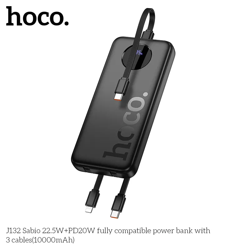 Pin dự phòng Hoco J132 chất liệu ABS chống cháy bền bỉ