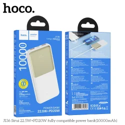 Pin Dự Phòng Hoco J136 Sirui 22.5W+PD20W tương thích đầy đủ 10000mAh