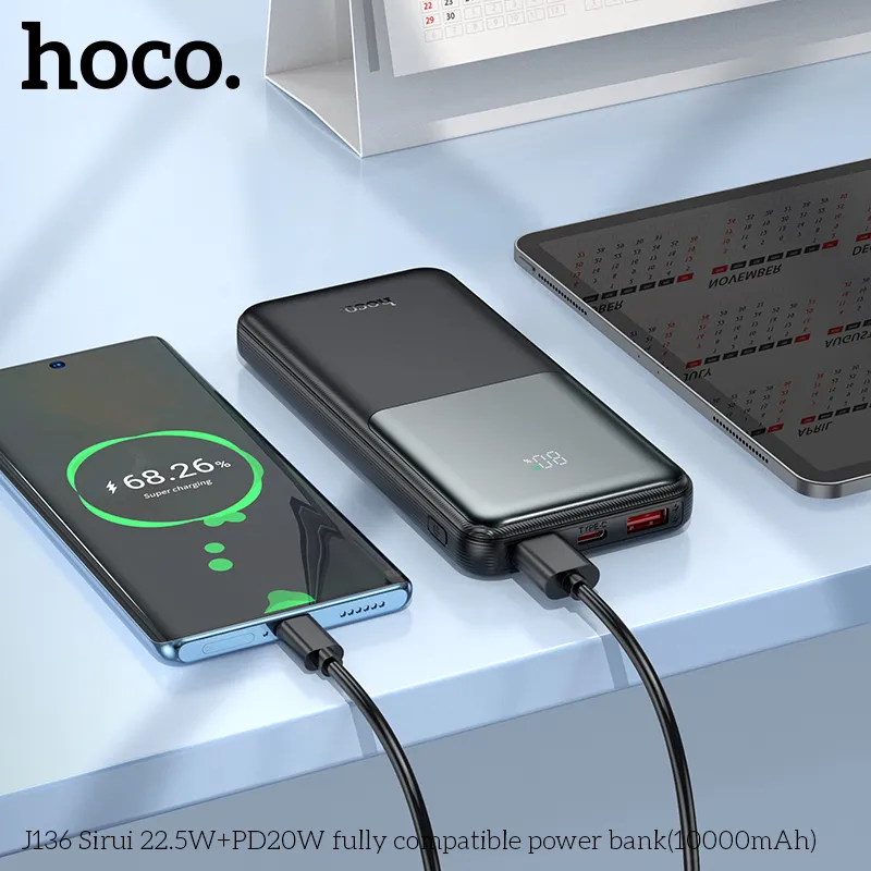 Công năng sạc nhanh USB-C 20W và USB-A 22.5W tiện lợi