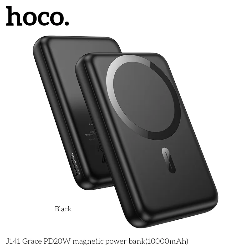 Pin dự phòng Hoco J141 Grace với chất liệu vỏ PC chống cháy cao cấp